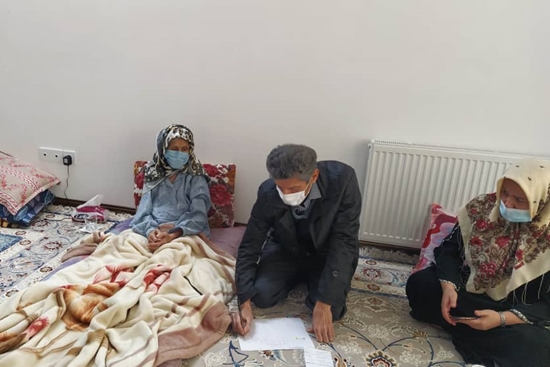 واکسیناسیون در منزل ویژه افراد معلول و ناتوان در شهرستان اسلامشهر 